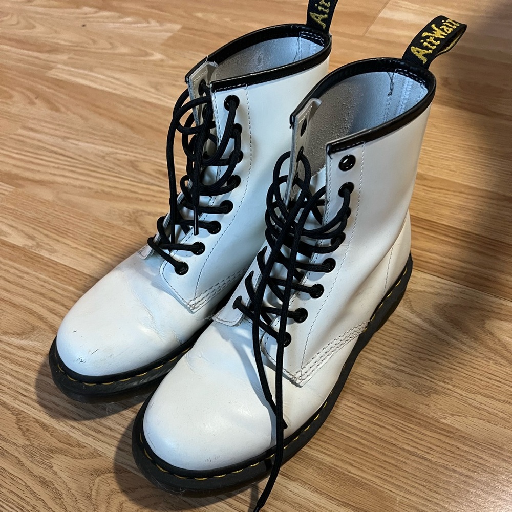 White Doc Marten Boots